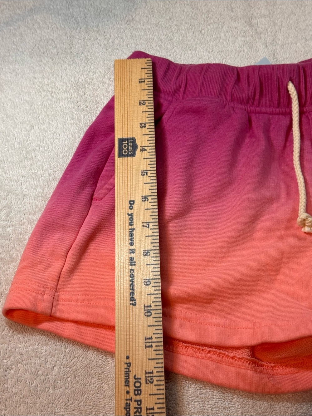 Lou & Grey Women's Pink and Orange Ombre Athletic Shorts - Picture 5 of 8